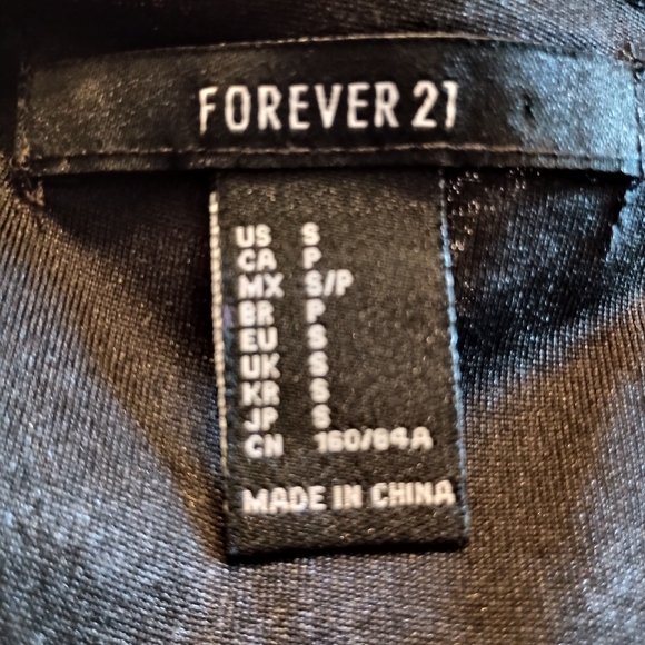 Black with lace dress, sz S, Forever 21, long sleeve - Picture 3 of 3